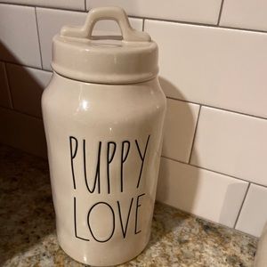 Rae Dunn dog treat containers